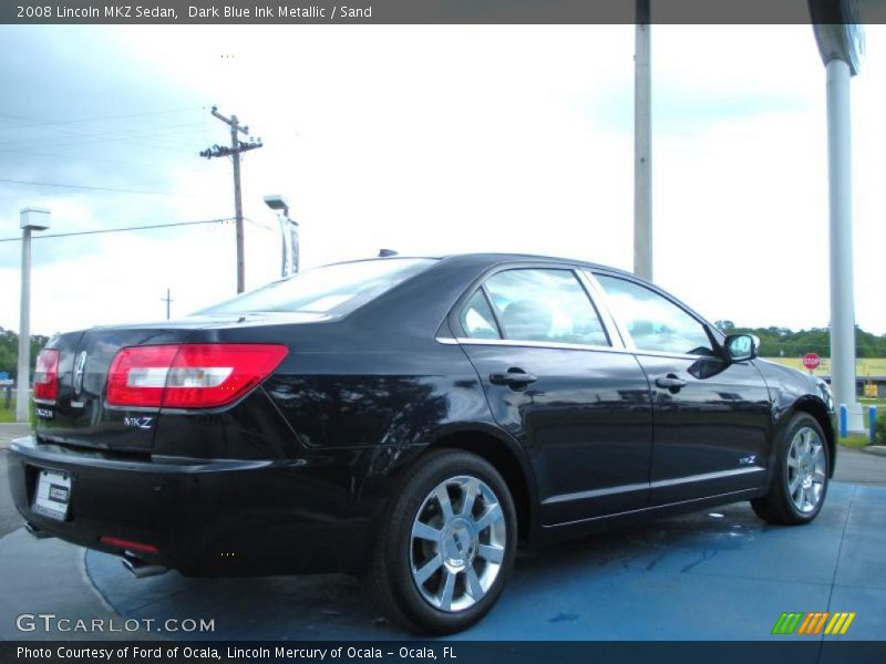 Dark Blue Ink Metallic / Sand 2008 Lincoln MKZ Sedan