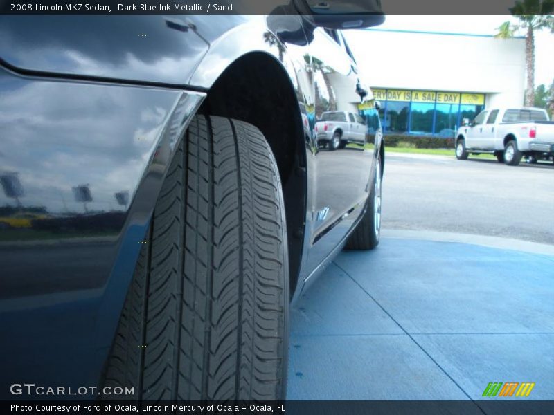 Dark Blue Ink Metallic / Sand 2008 Lincoln MKZ Sedan