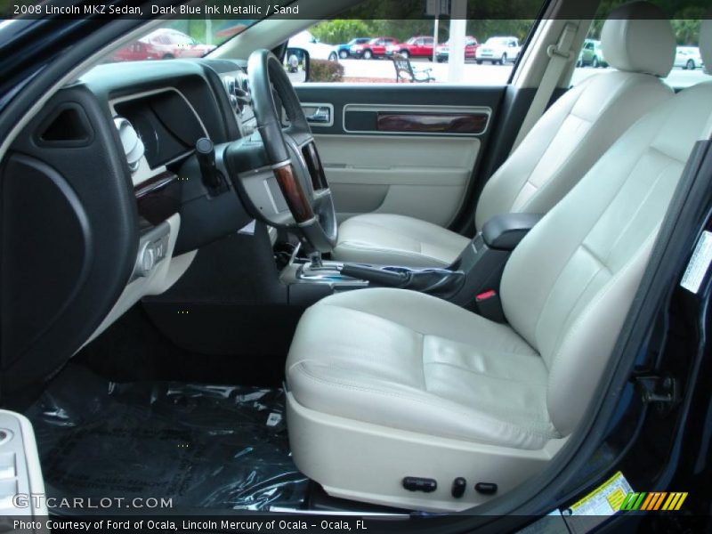 Dark Blue Ink Metallic / Sand 2008 Lincoln MKZ Sedan