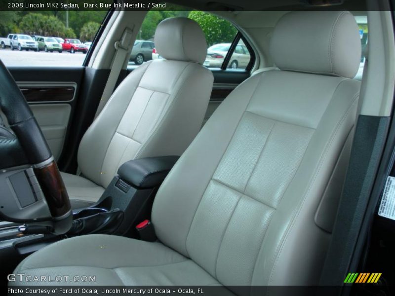 Dark Blue Ink Metallic / Sand 2008 Lincoln MKZ Sedan