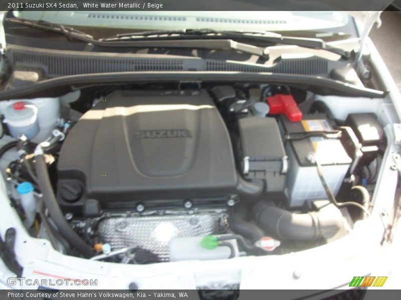 White Water Metallic / Beige 2011 Suzuki SX4 Sedan