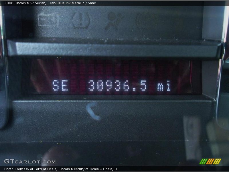 Dark Blue Ink Metallic / Sand 2008 Lincoln MKZ Sedan