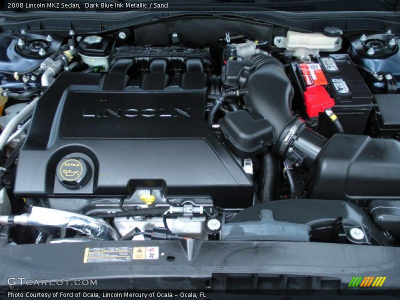 Dark Blue Ink Metallic / Sand 2008 Lincoln MKZ Sedan