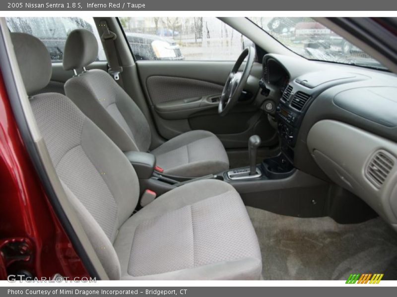 Inferno Red / Taupe 2005 Nissan Sentra 1.8 S