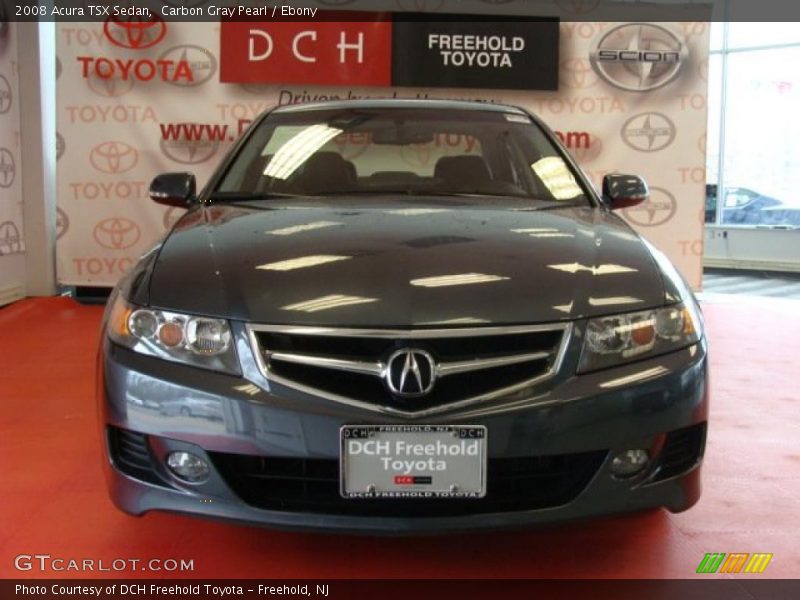 Carbon Gray Pearl / Ebony 2008 Acura TSX Sedan