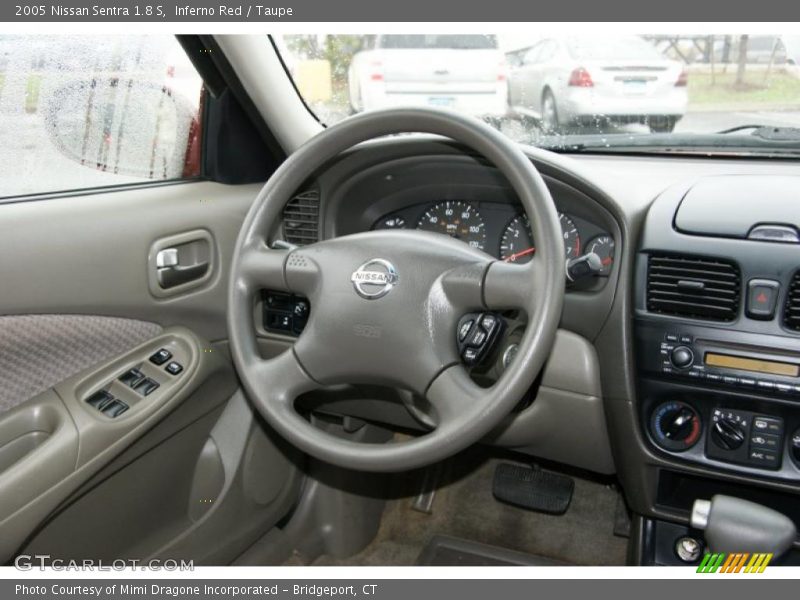 Inferno Red / Taupe 2005 Nissan Sentra 1.8 S