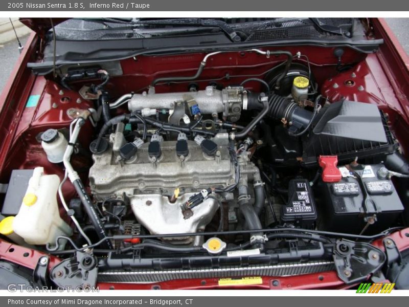 Inferno Red / Taupe 2005 Nissan Sentra 1.8 S