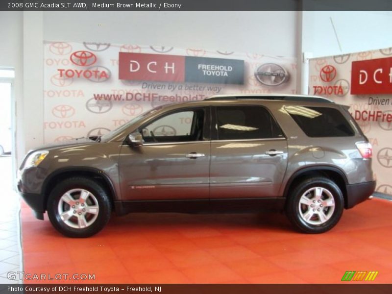 Medium Brown Metallic / Ebony 2008 GMC Acadia SLT AWD