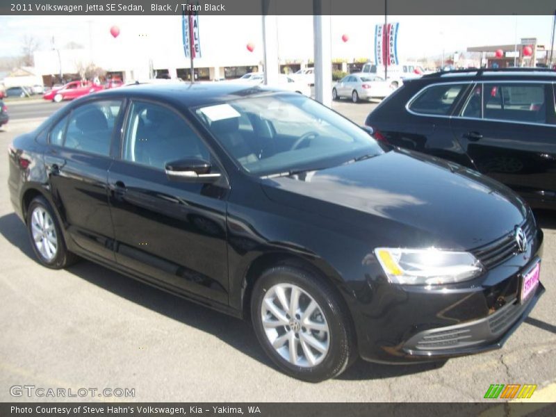 Black / Titan Black 2011 Volkswagen Jetta SE Sedan