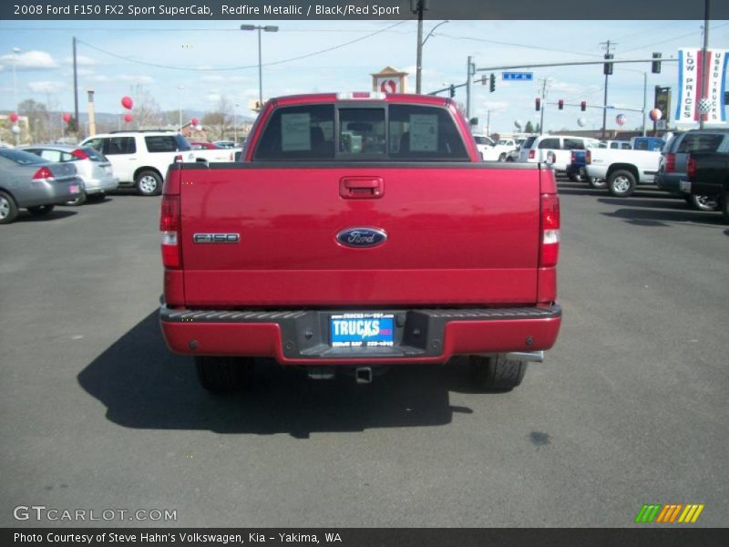 Redfire Metallic / Black/Red Sport 2008 Ford F150 FX2 Sport SuperCab