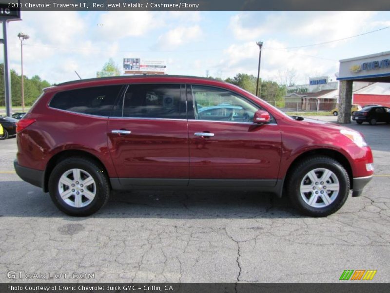 Red Jewel Metallic / Cashmere/Ebony 2011 Chevrolet Traverse LT