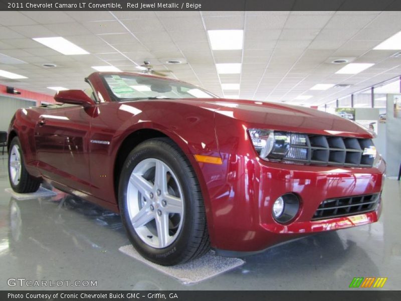 Red Jewel Metallic / Beige 2011 Chevrolet Camaro LT Convertible