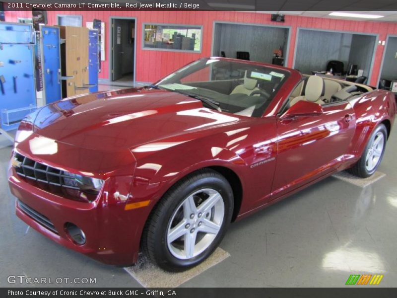 Red Jewel Metallic / Beige 2011 Chevrolet Camaro LT Convertible