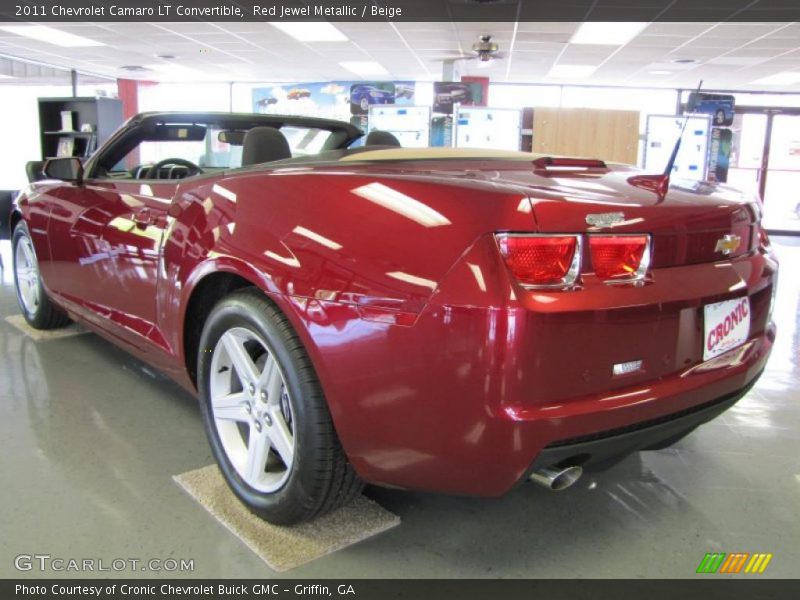 Red Jewel Metallic / Beige 2011 Chevrolet Camaro LT Convertible