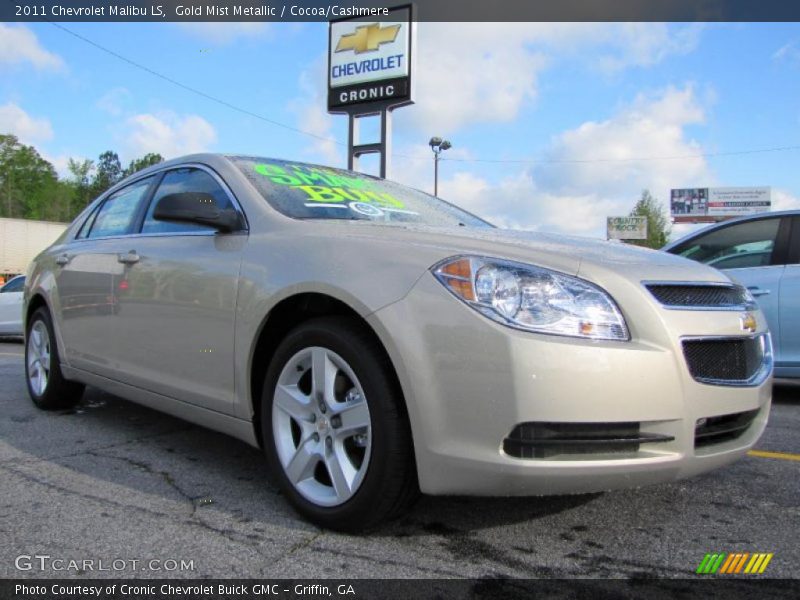 Gold Mist Metallic / Cocoa/Cashmere 2011 Chevrolet Malibu LS