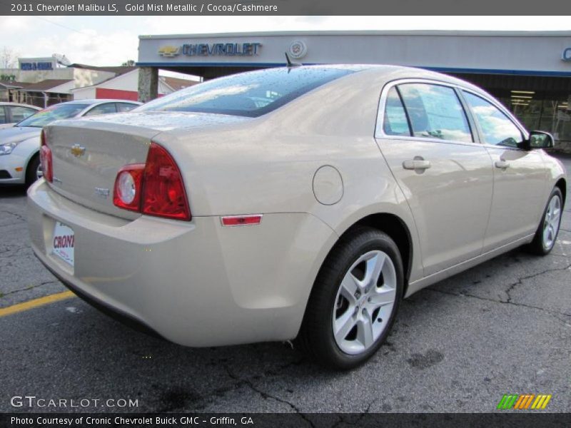 Gold Mist Metallic / Cocoa/Cashmere 2011 Chevrolet Malibu LS