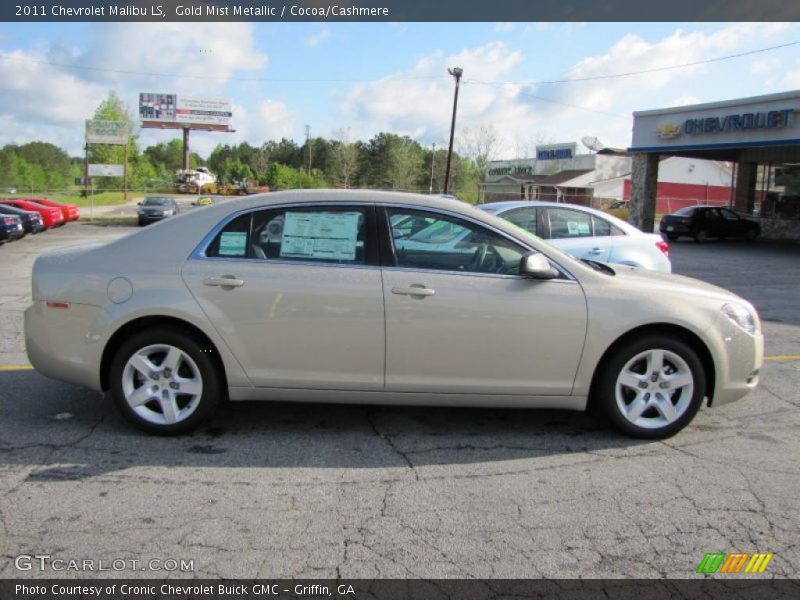Gold Mist Metallic / Cocoa/Cashmere 2011 Chevrolet Malibu LS