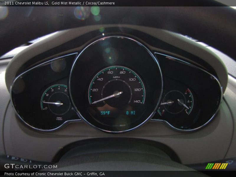 Gold Mist Metallic / Cocoa/Cashmere 2011 Chevrolet Malibu LS