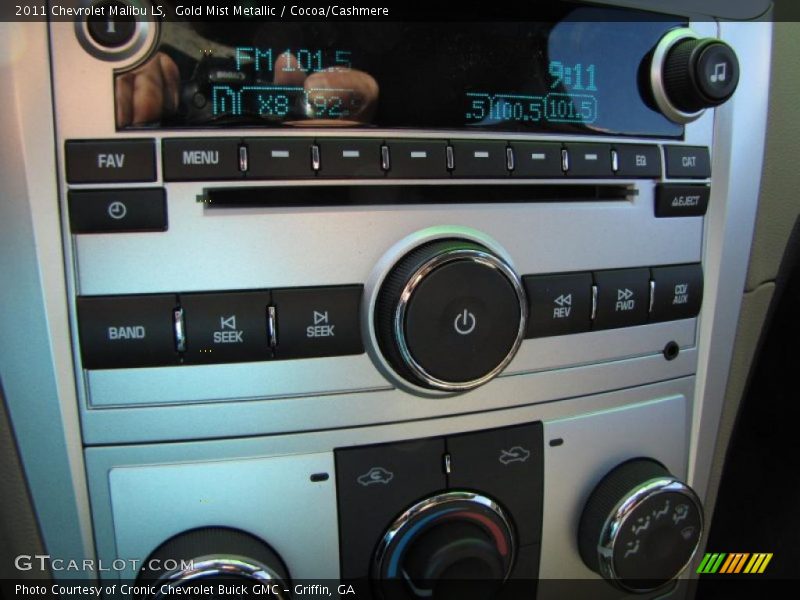 Gold Mist Metallic / Cocoa/Cashmere 2011 Chevrolet Malibu LS