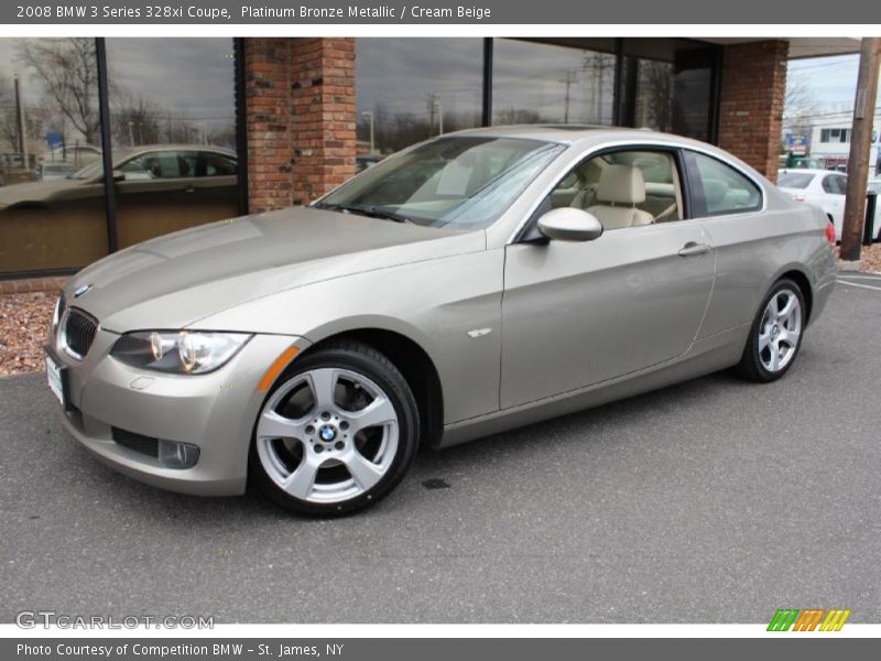 Platinum Bronze Metallic / Cream Beige 2008 BMW 3 Series 328xi Coupe