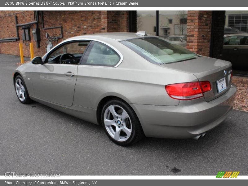 Platinum Bronze Metallic / Cream Beige 2008 BMW 3 Series 328xi Coupe
