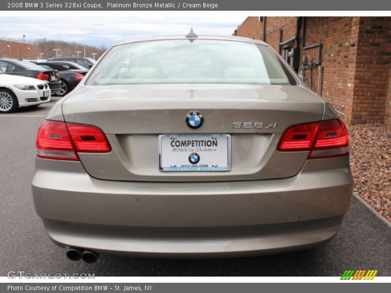 Platinum Bronze Metallic / Cream Beige 2008 BMW 3 Series 328xi Coupe