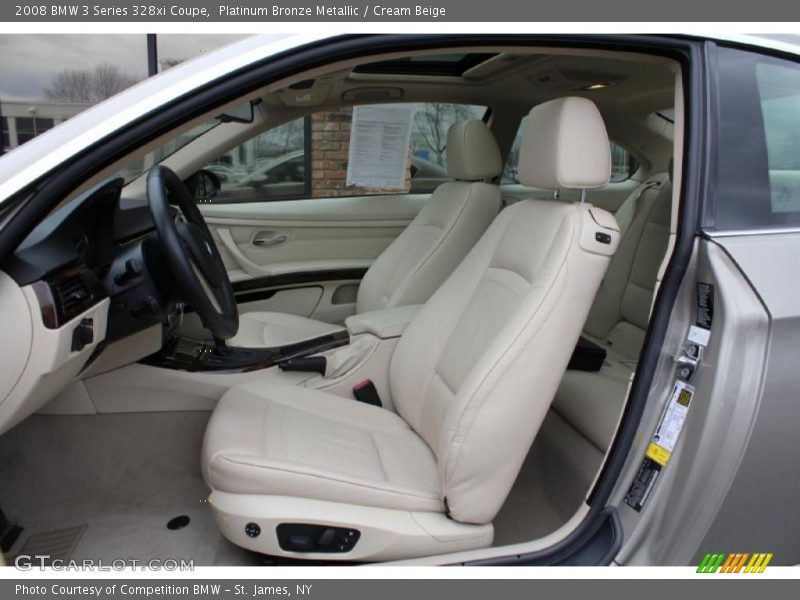 Platinum Bronze Metallic / Cream Beige 2008 BMW 3 Series 328xi Coupe