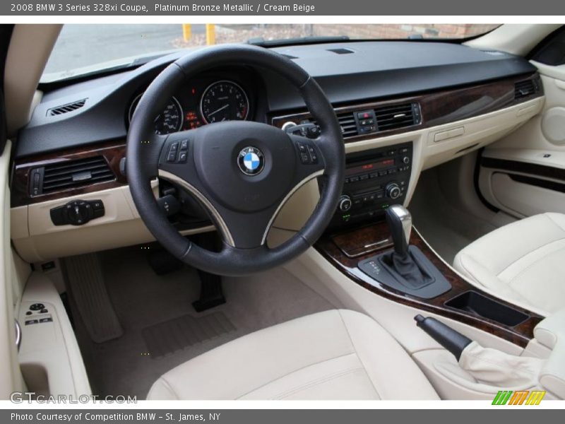 Platinum Bronze Metallic / Cream Beige 2008 BMW 3 Series 328xi Coupe