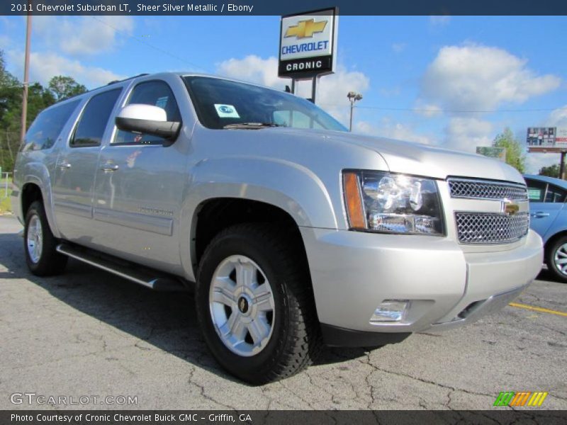 Sheer Silver Metallic / Ebony 2011 Chevrolet Suburban LT