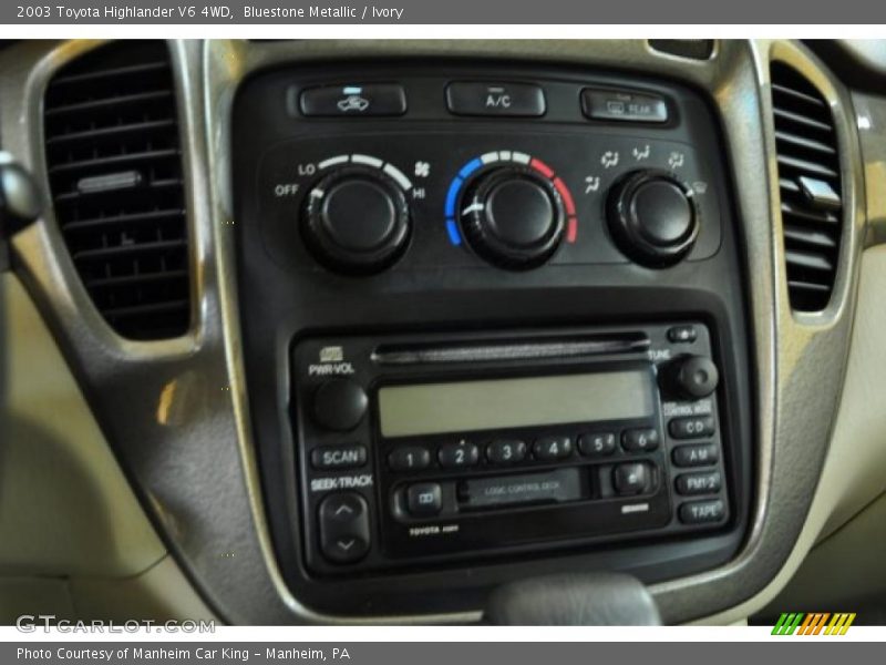 Bluestone Metallic / Ivory 2003 Toyota Highlander V6 4WD