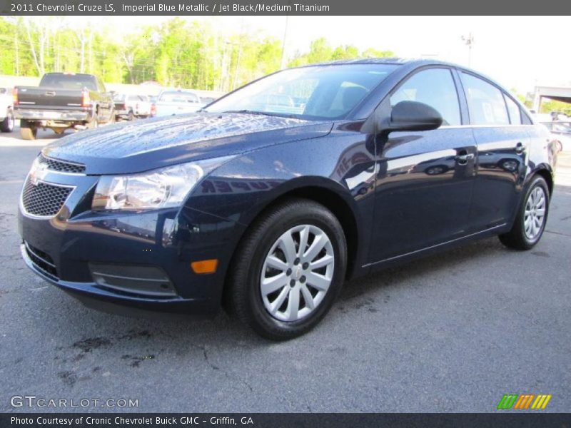 Imperial Blue Metallic / Jet Black/Medium Titanium 2011 Chevrolet Cruze LS