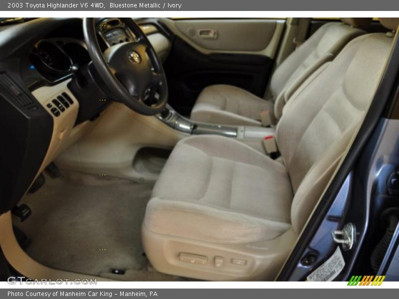 Bluestone Metallic / Ivory 2003 Toyota Highlander V6 4WD