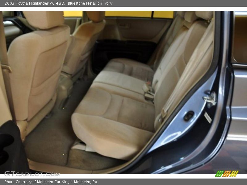 Bluestone Metallic / Ivory 2003 Toyota Highlander V6 4WD