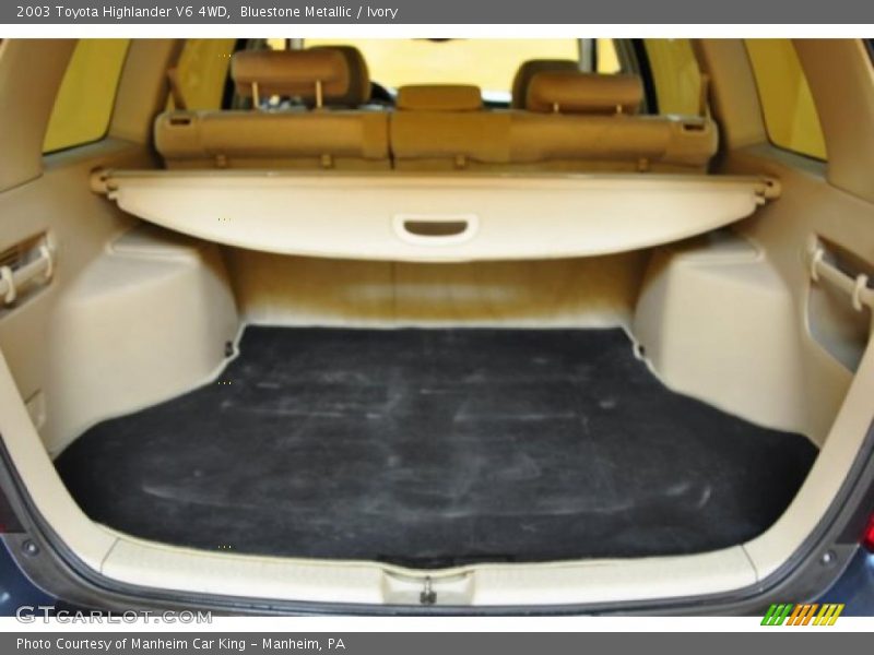 Bluestone Metallic / Ivory 2003 Toyota Highlander V6 4WD