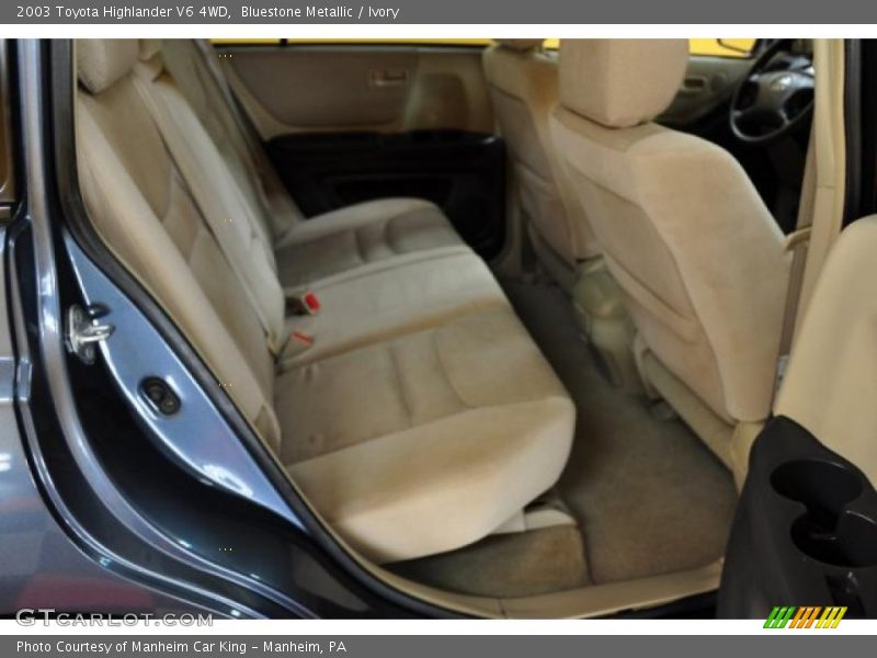 Bluestone Metallic / Ivory 2003 Toyota Highlander V6 4WD