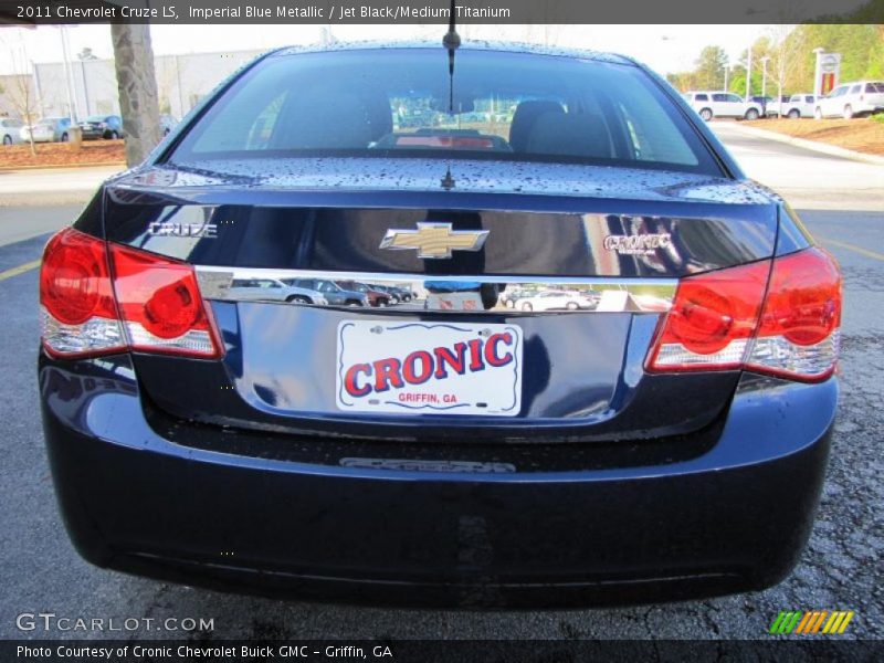 Imperial Blue Metallic / Jet Black/Medium Titanium 2011 Chevrolet Cruze LS