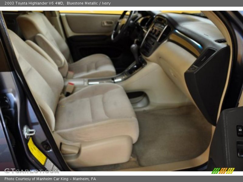 Bluestone Metallic / Ivory 2003 Toyota Highlander V6 4WD