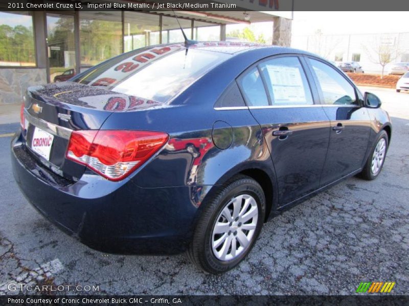 Imperial Blue Metallic / Jet Black/Medium Titanium 2011 Chevrolet Cruze LS