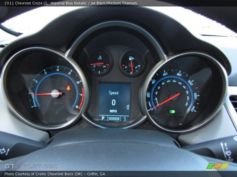 Imperial Blue Metallic / Jet Black/Medium Titanium 2011 Chevrolet Cruze LS