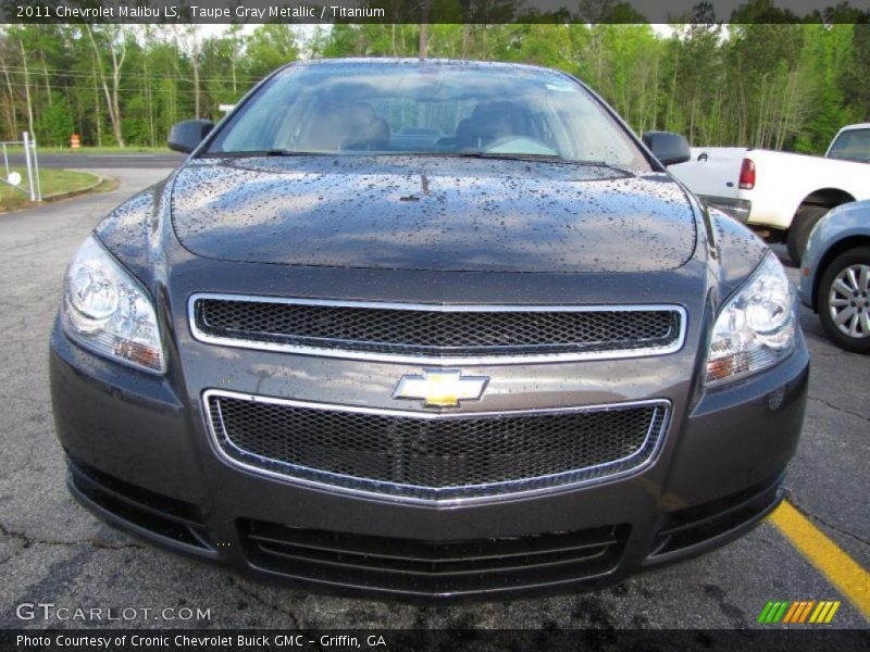 Taupe Gray Metallic / Titanium 2011 Chevrolet Malibu LS