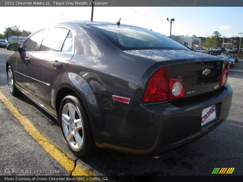 Taupe Gray Metallic / Titanium 2011 Chevrolet Malibu LS