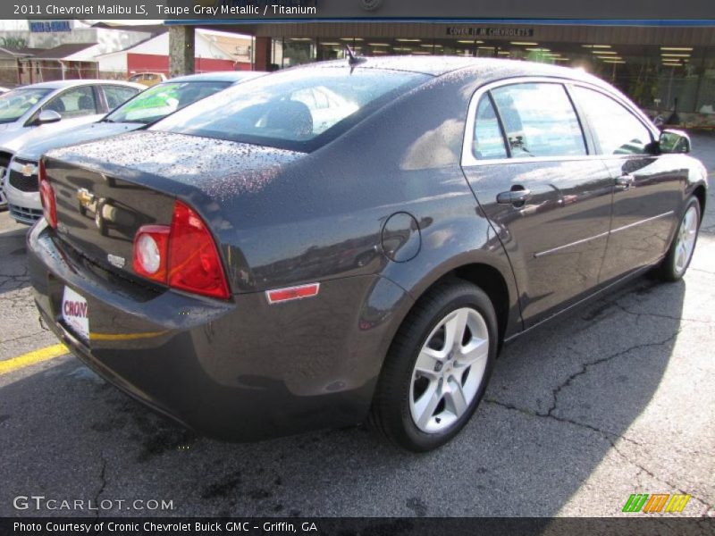 Taupe Gray Metallic / Titanium 2011 Chevrolet Malibu LS