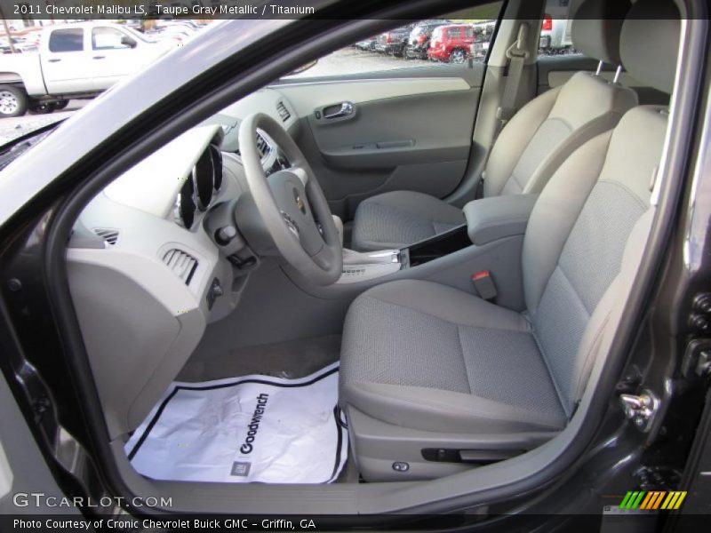 Taupe Gray Metallic / Titanium 2011 Chevrolet Malibu LS