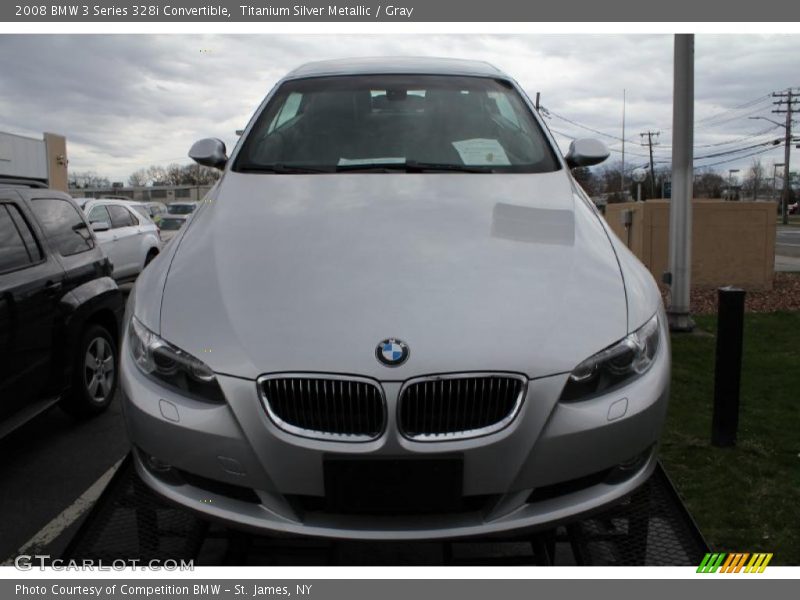 Titanium Silver Metallic / Gray 2008 BMW 3 Series 328i Convertible