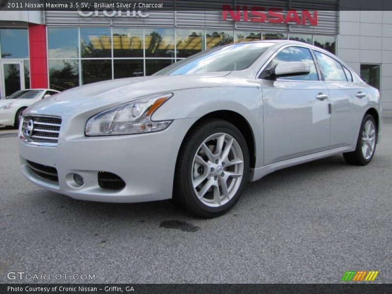 Brilliant Silver / Charcoal 2011 Nissan Maxima 3.5 SV