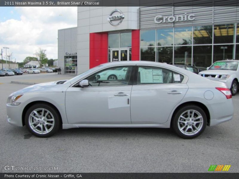 Brilliant Silver / Charcoal 2011 Nissan Maxima 3.5 SV
