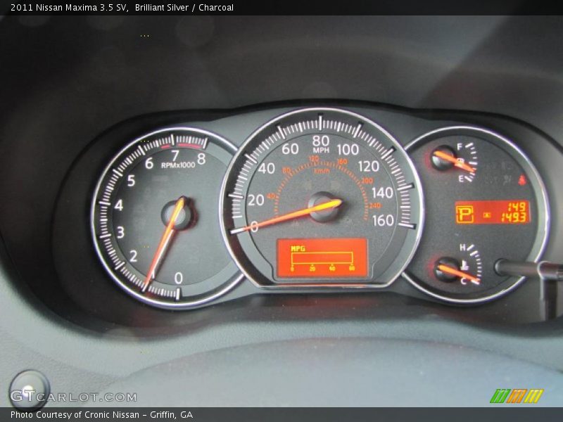 Brilliant Silver / Charcoal 2011 Nissan Maxima 3.5 SV