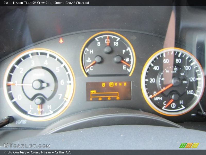 Smoke Gray / Charcoal 2011 Nissan Titan SV Crew Cab
