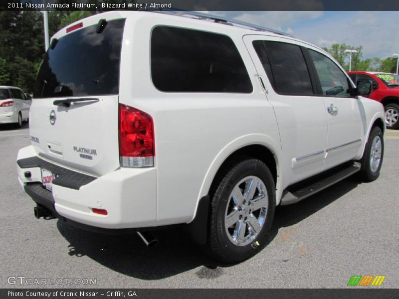 Blizzard White / Almond 2011 Nissan Armada Platinum