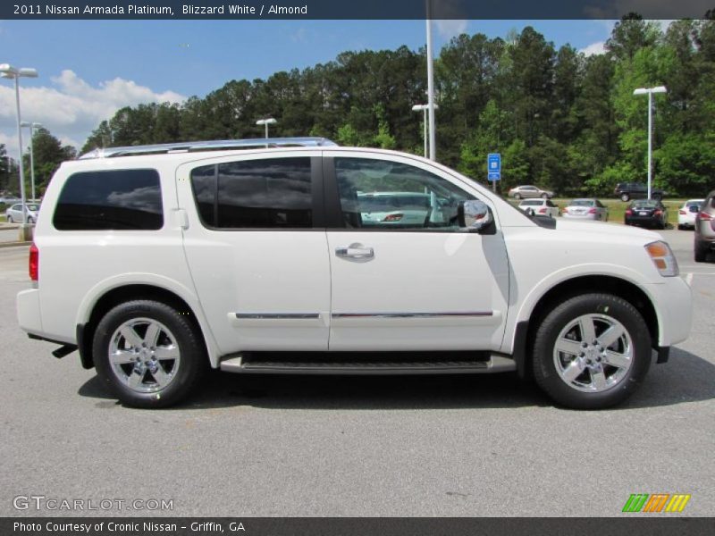 Blizzard White / Almond 2011 Nissan Armada Platinum